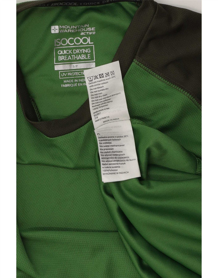 Мужская футболка Mountain Warehouse IsoCool, маленький зеленый цветной блок