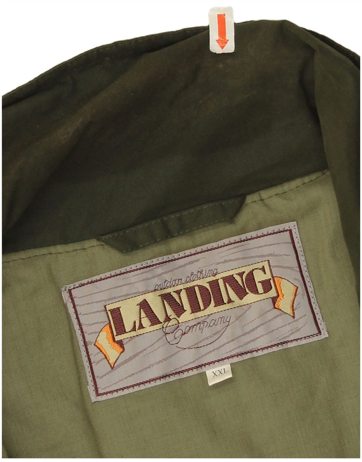 Винтажный мужской жилет UK 44 2XL, хаки, полиэстер