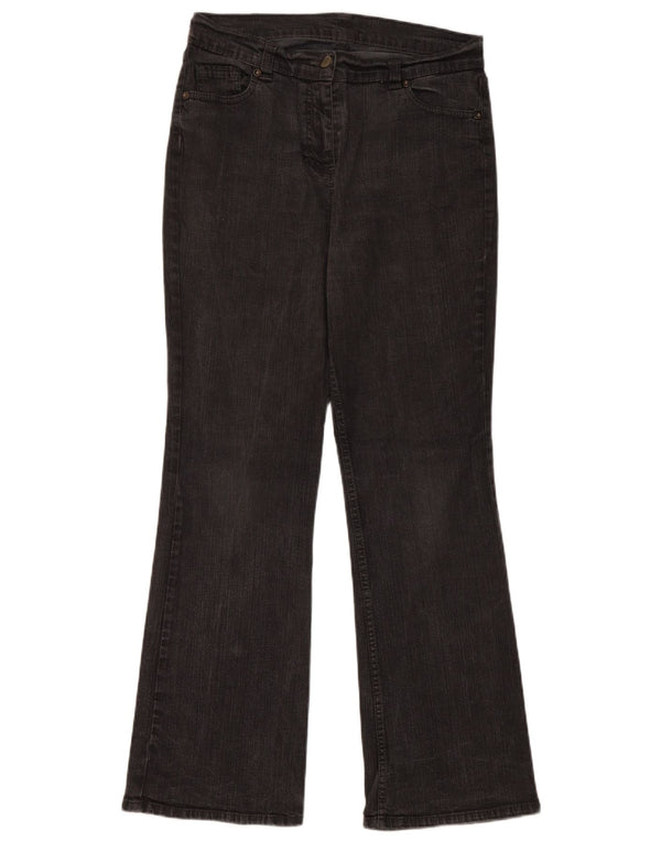 Женские джинсы Bootcut Marks & Spencer UK 12, средние W30 L29, черный хлопок