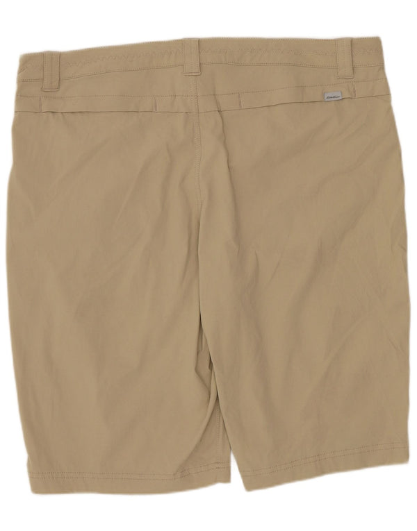 Женские повседневные шорты Eddie Bauer, США 14 XL W36, бежевый нейлон