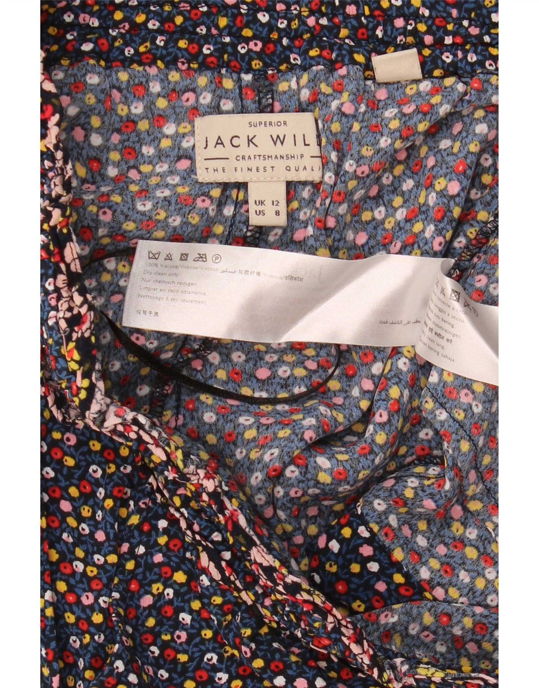 Женские шорты Jack Wills UK 12 Medium W30, разноцветная вискоза с цветочным принтом