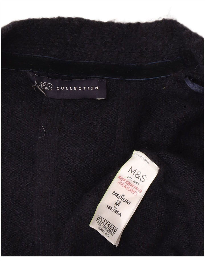 Женский удлиненный кардиган Marks & Spencer UK 14, средний темно-синий
