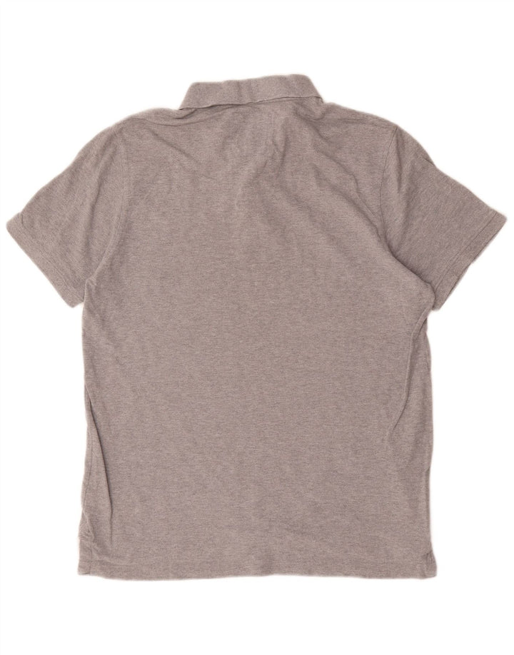 Мужская рубашка-поло Crew Clothing, большая серая хлопковая ткань