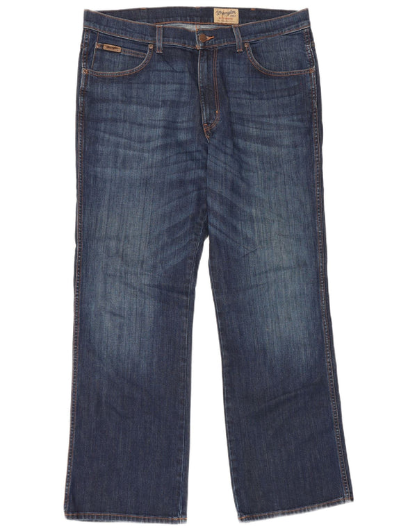 Мужские прямые джинсы Wrangler Pittsboro W38 L32, темно-синий хлопок