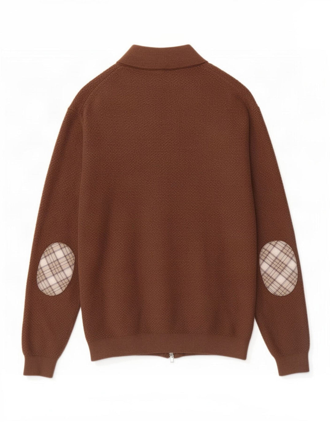 Мужской кардиган Massimo Dutti, большой коричневый хлопковый свитер
