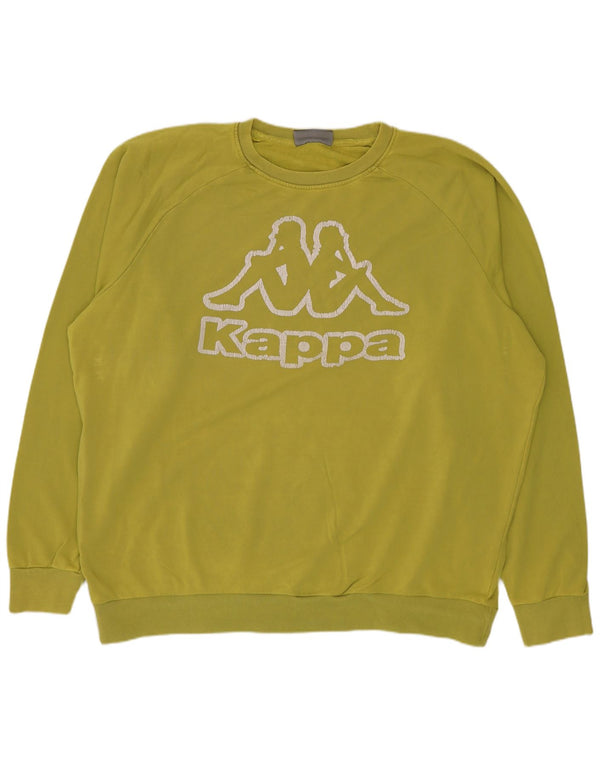 KAPPA Мужской свитшот с рисунком 2XL Зеленый хлопок