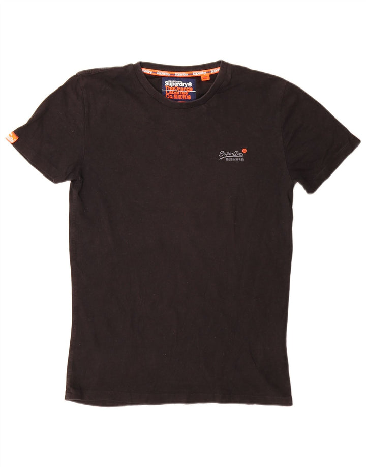 Мужская футболка Superdry, маленький черный хлопок