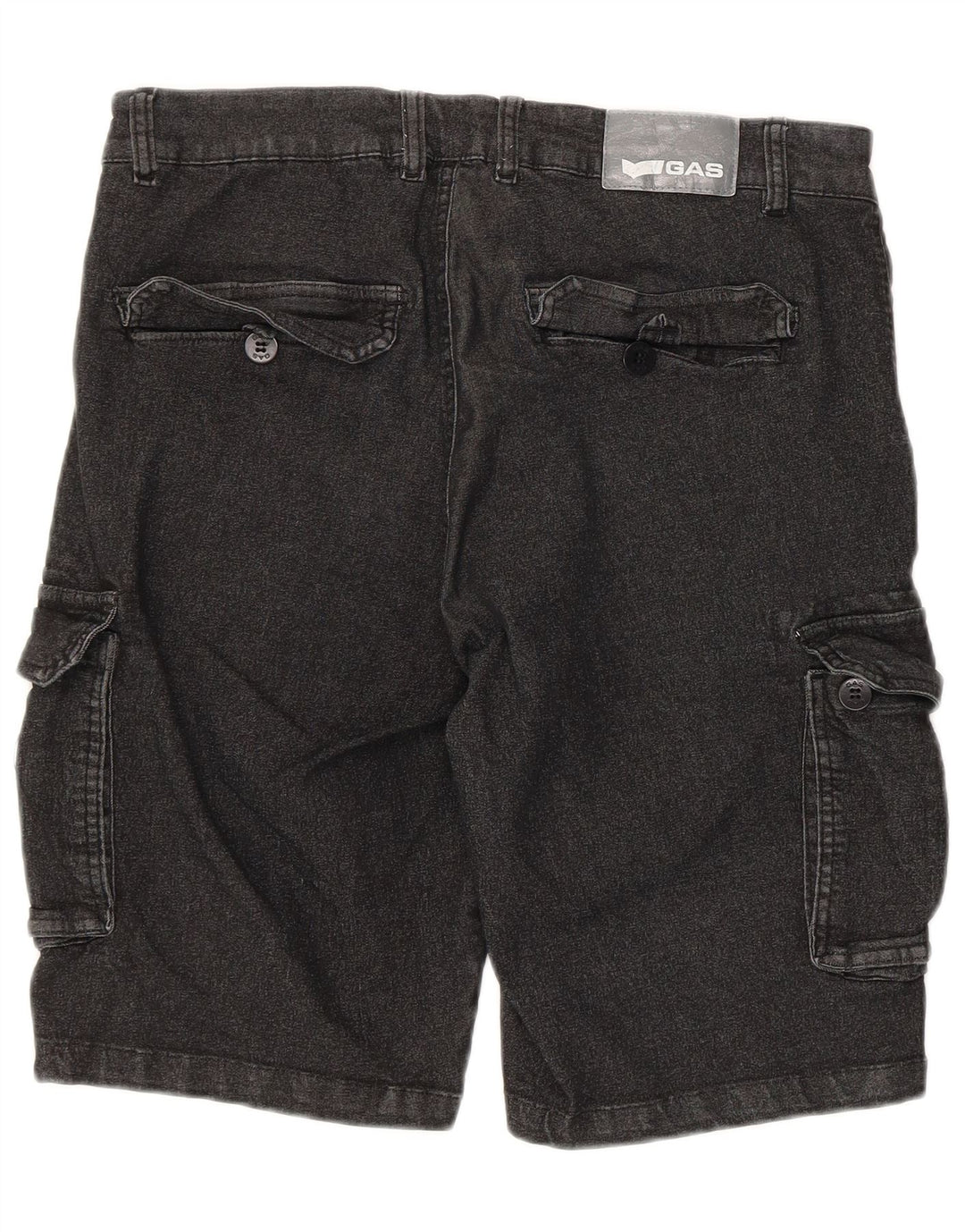 Мужские джинсовые шорты-карго Gas Regular Fit Medium W32, черный хлопок