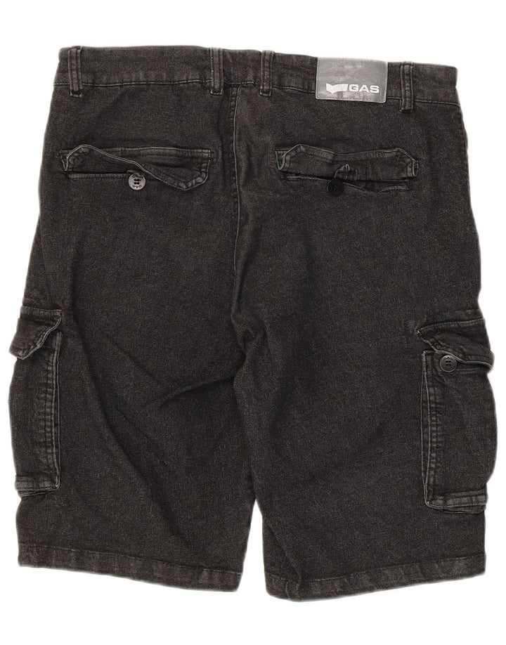 Мужские джинсовые шорты-карго Gas Regular Fit Medium W32, черный хлопок
