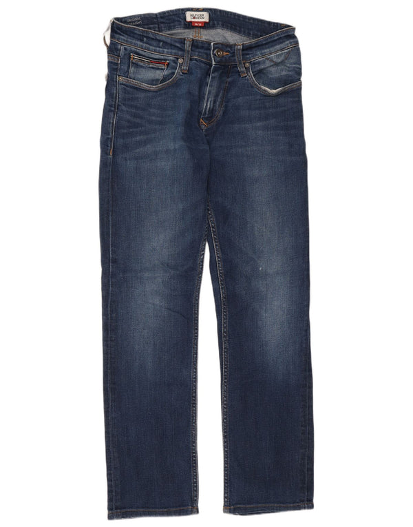 Женские прямые джинсы Tommy Hilfiger W30 L28 синие, хлопок