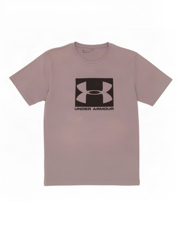 Мужская футболка с рисунком Under Armour, большой серый хлопок