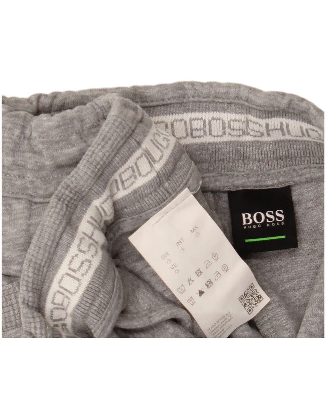 Мужские спортивные брюки HUGO BOSS, джоггеры, большой серый хлопок с крапинками
