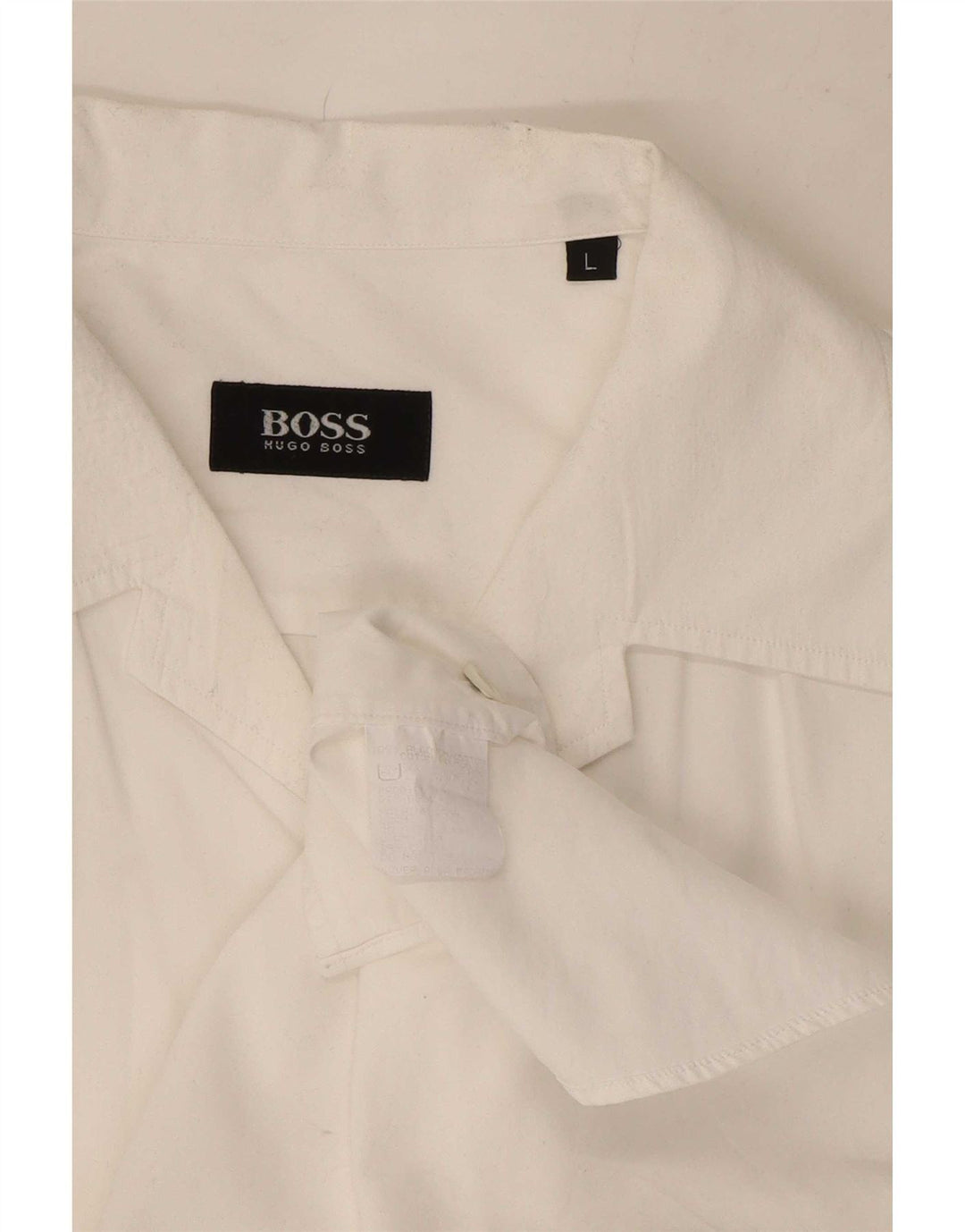 Мужская рубашка Hugo Boss, большая белая хлопковая