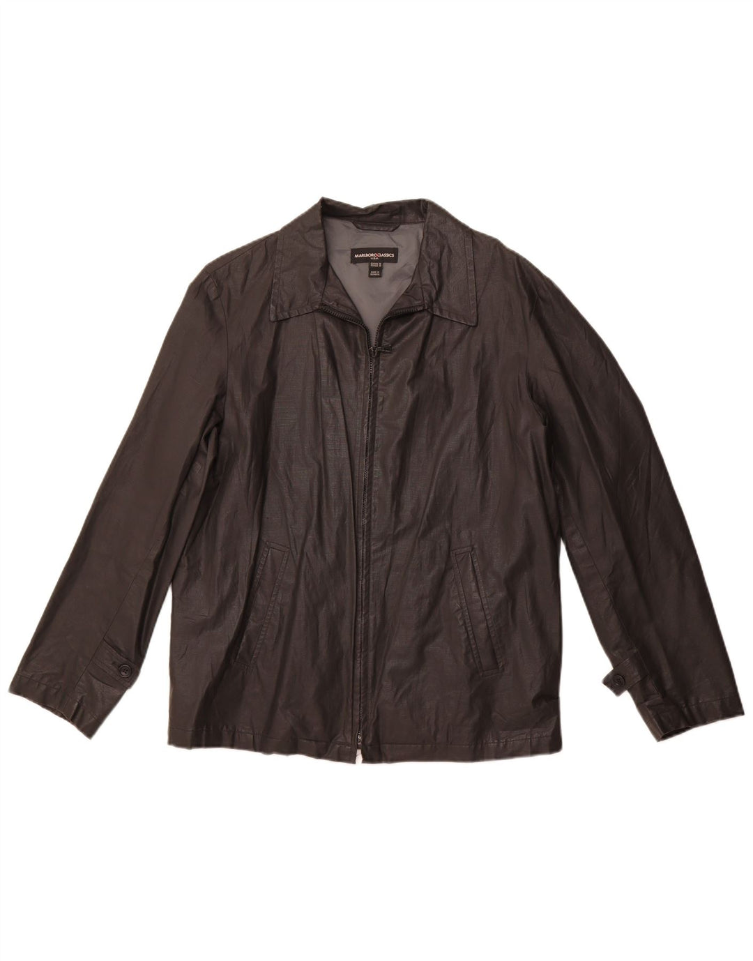 Мужская куртка-бомбер MARLBORO CLASSICS EU 48, средний черный лен