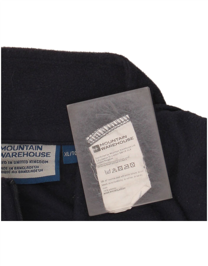 MOUNTAIN WAREHOUSE Мужской флисовый джемпер с воротником на молнии XL, темно-синий, полиэстер