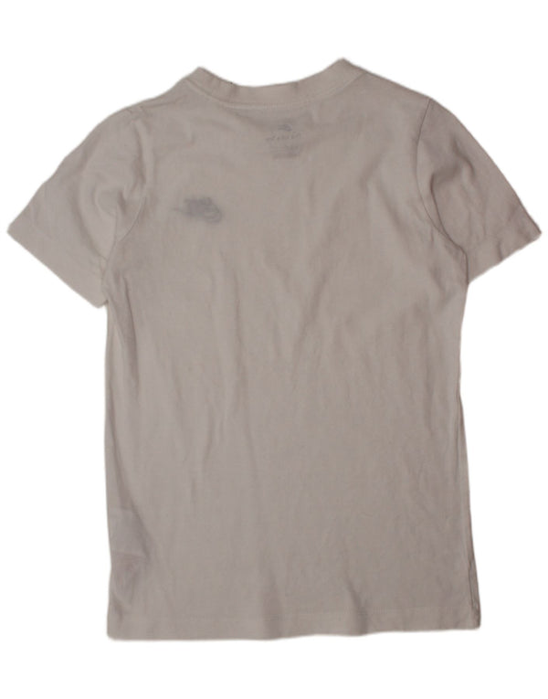 NIKE Boys T-Shirt Top 8-9 Years Small White Cotton