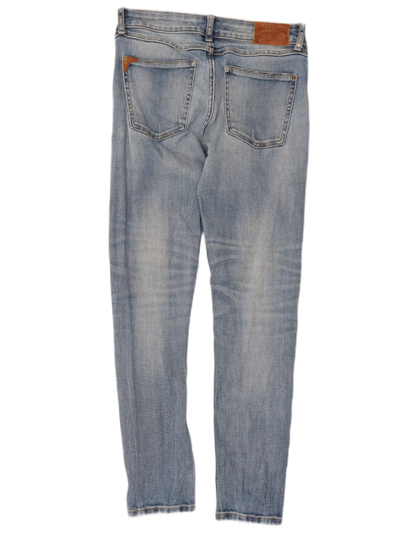 Женские потертые узкие джинсы Zara EU 36 XS W26 L27 синие