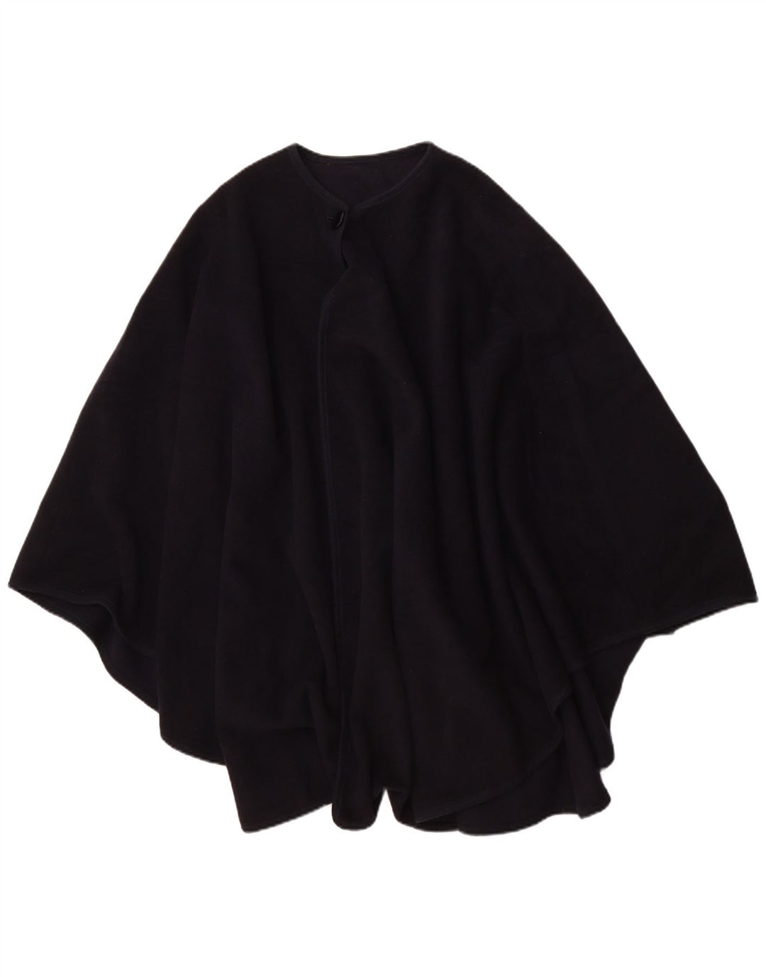 Винтажное женское пальто-пончо, один размер, темно-синее