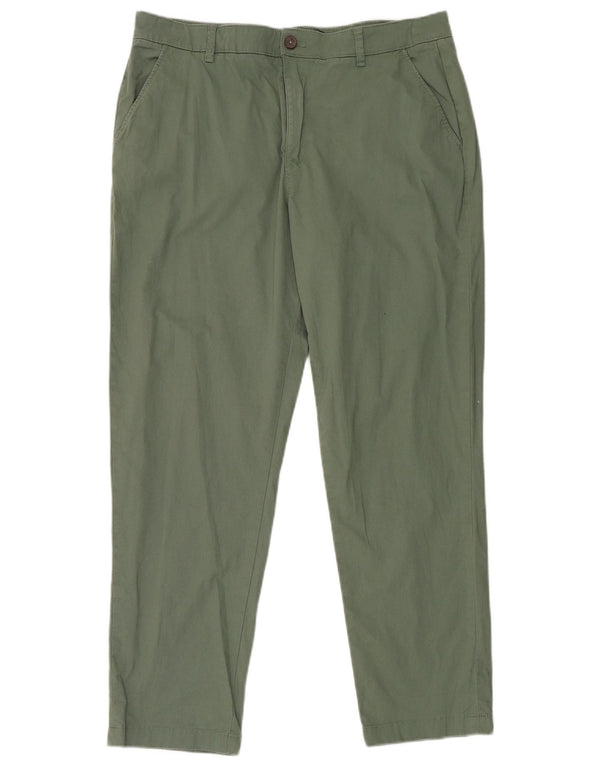 Crew Clothing Женские зауженные брюки чинос UK 16, большие W36 L30, зеленые