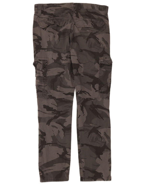 Мужские зауженные брюки-карго WRANGLER стандартного кроя W33 L30, серый камуфляж