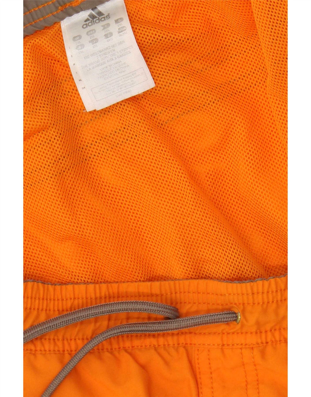 Мужские шорты для плавания Adidas с рисунком 2XL, оранжевые, полиэстер с цветными блоками