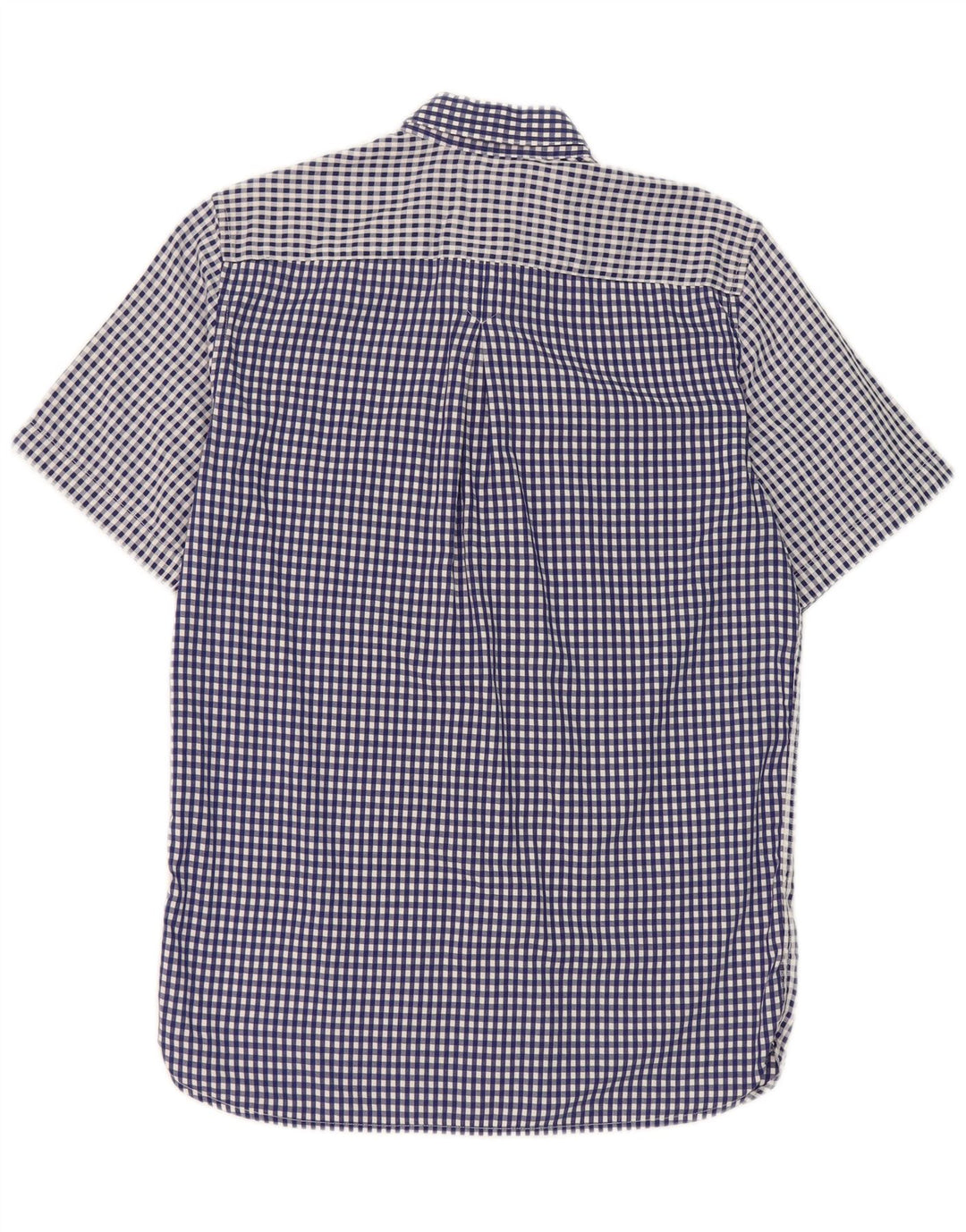Мужская рубашка с коротким рукавом Fred Perry, маленькая синяя клетка, хлопок