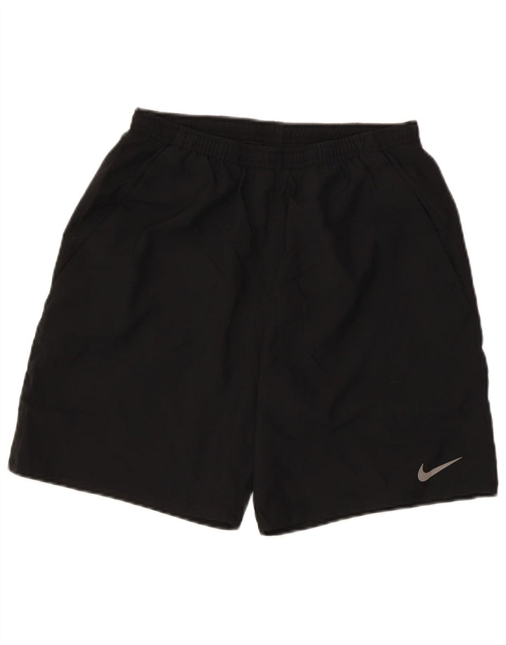 Мужские спортивные шорты Nike Dri Fit, маленькие черные, из полиэстера