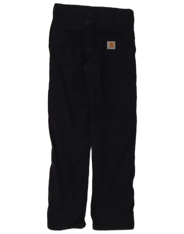 Carhartt Мужские прямые брюки-карго W28 L32 Темно-синие хлопковые