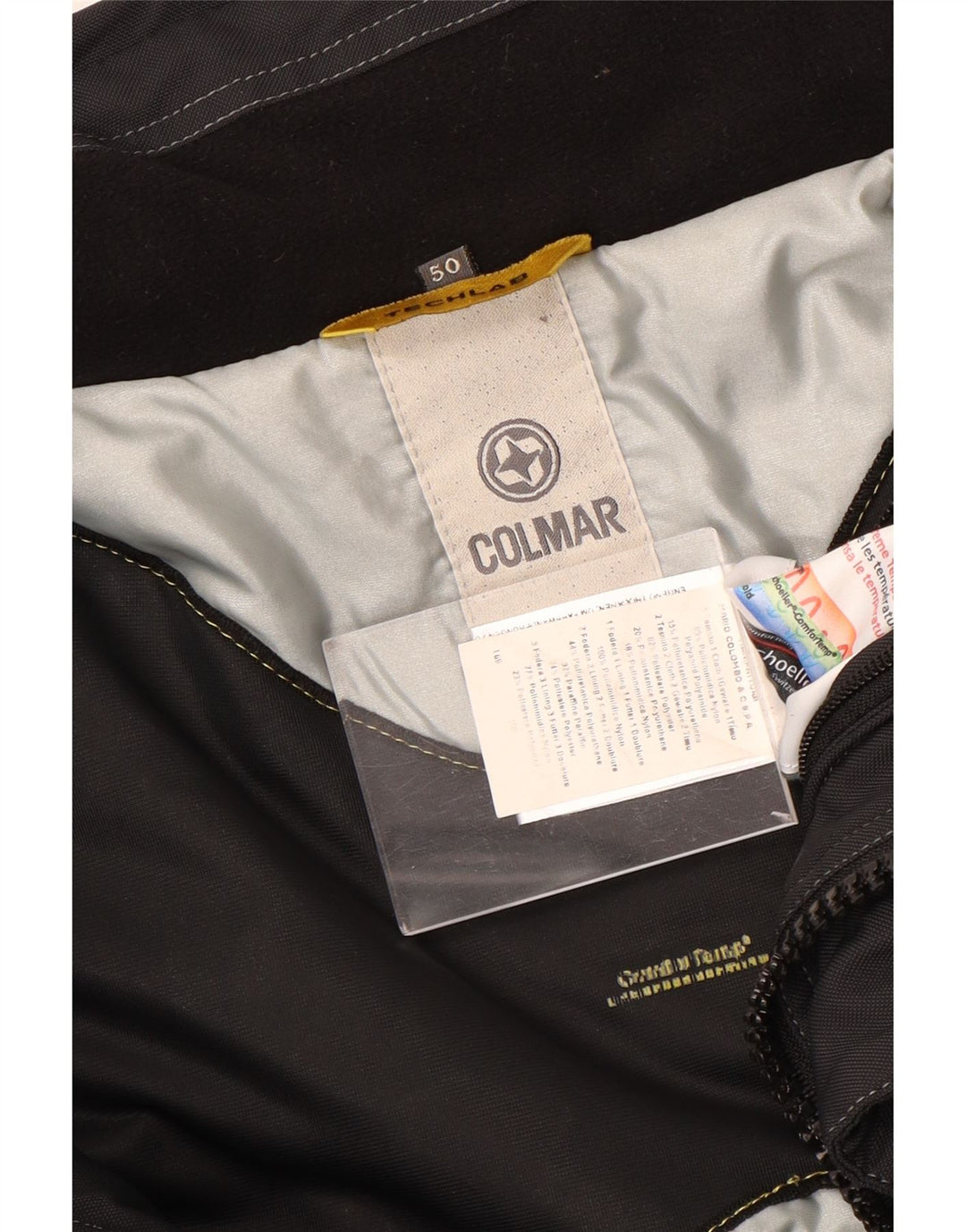 Мужская ветровка COLMAR EU 50, средний черный полиамид с цветными блоками
