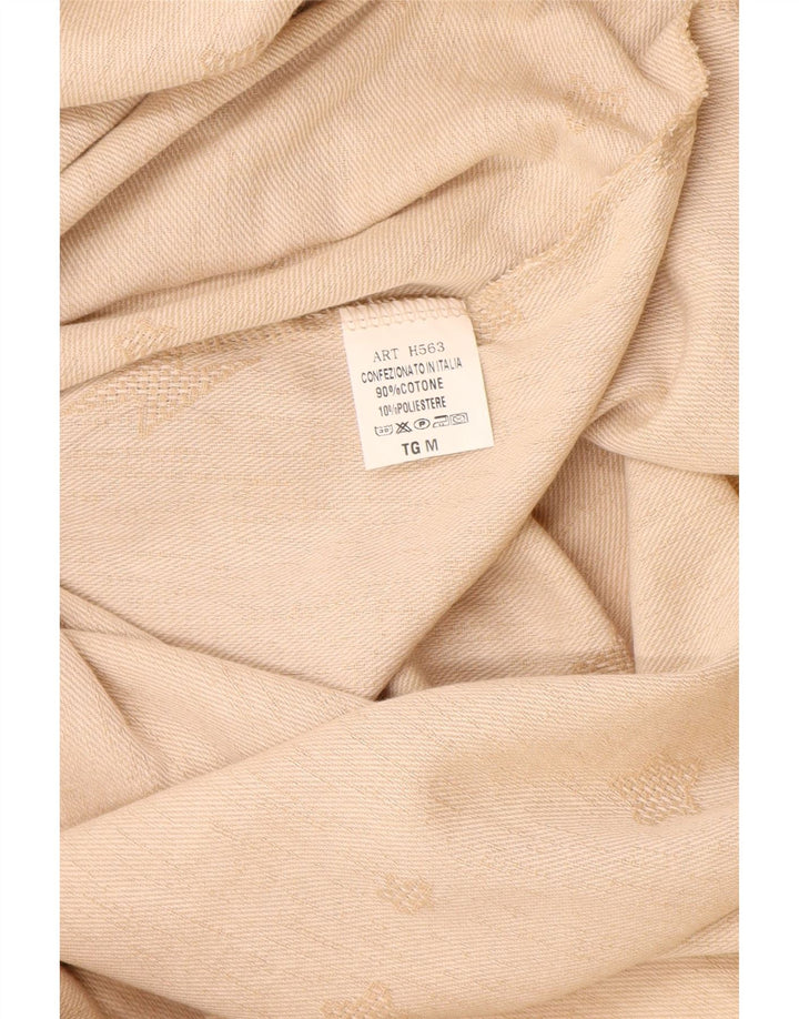 KIKISIX Женское платье макси без рукавов с абстрактным узором, Великобритания 14, средний бежевый