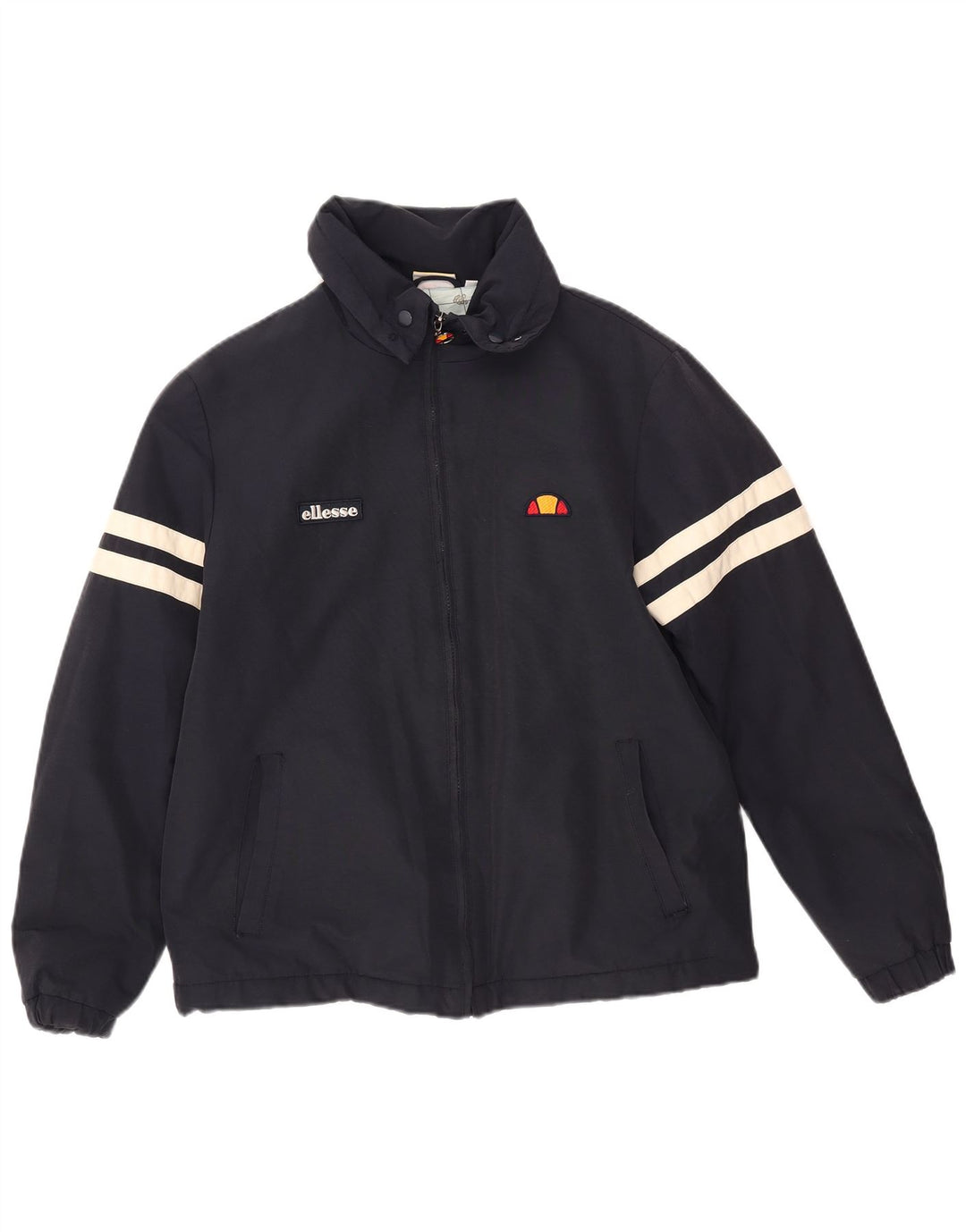 Мужская куртка-бомбер Ellesse UK 36, маленькая, темно-синяя