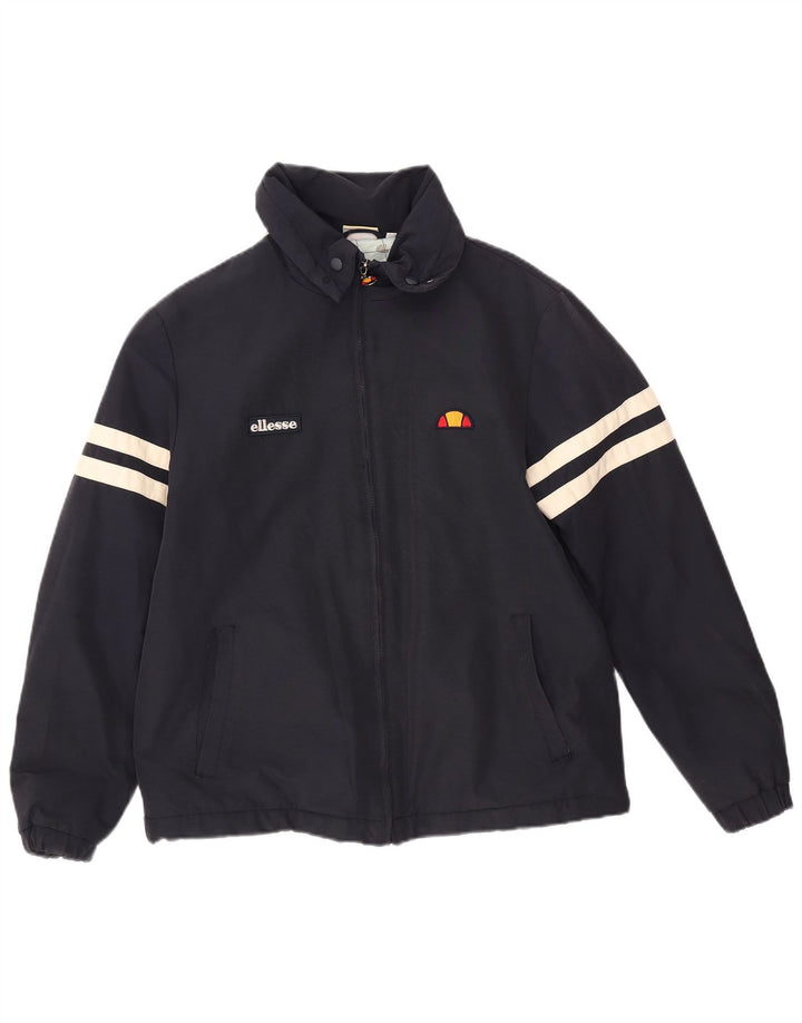 Мужская куртка-бомбер Ellesse UK 36, маленькая, темно-синяя