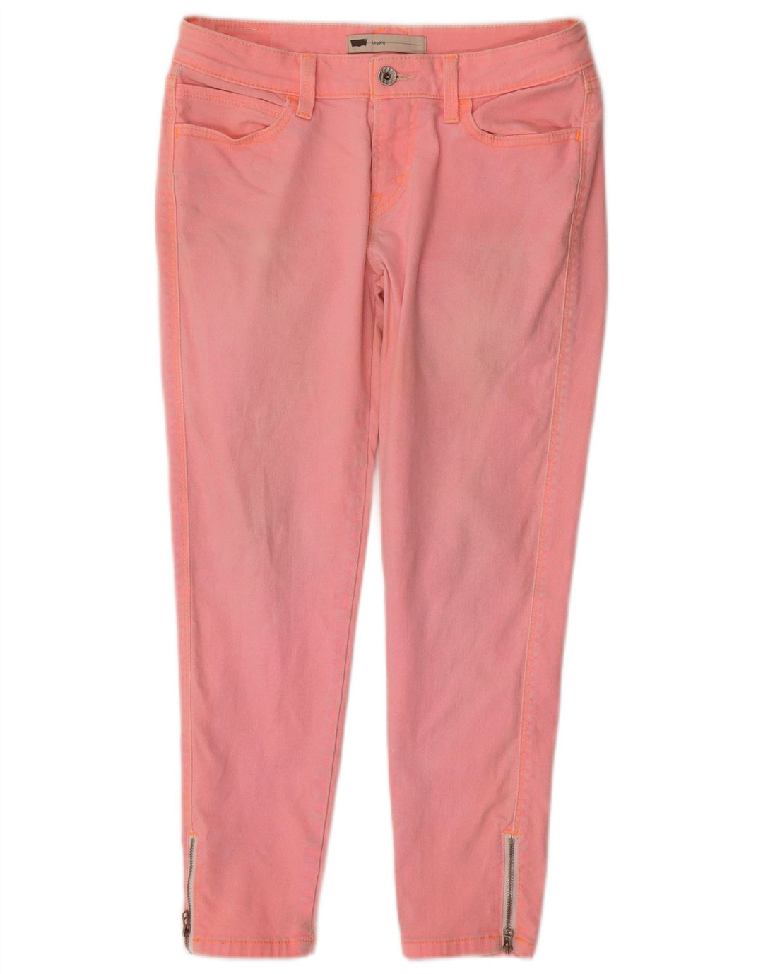 Женские укороченные джинсы скинни LEVI'S W29 L25, розовый хлопок