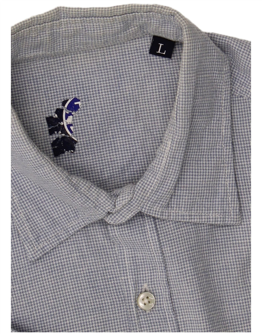 NORTH SAILS Mens Short Sleeve Shirt Large Blue Check