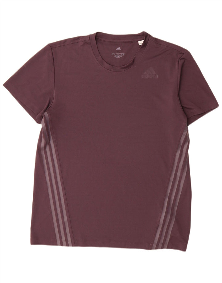 Мужская футболка Adidas Top большого размера из полиэстера фиолетового цвета
