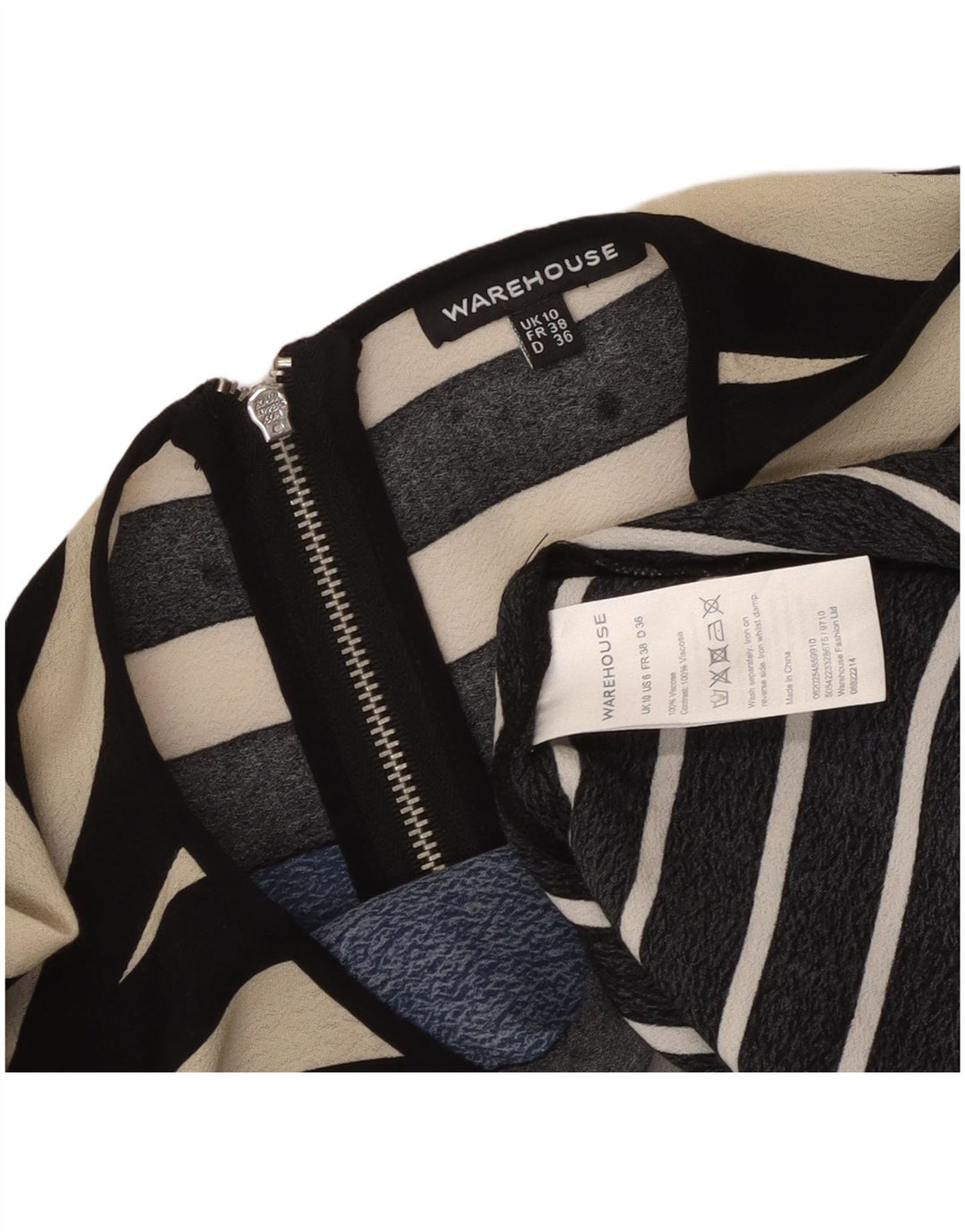 WAREHOUSE Женское платье прямого кроя оверсайз, Великобритания, 10 маленьких разноцветных геометрических узоров