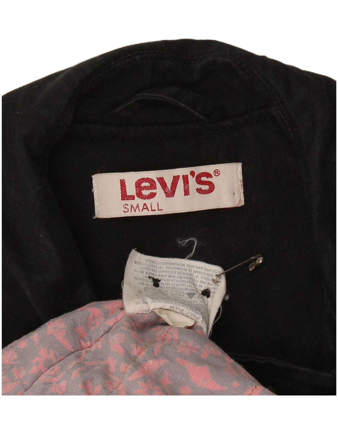 Женское полупальто LEVI'S UK 10, маленькое черное, хлопок