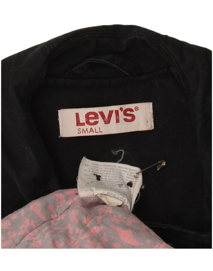 Женское полупальто LEVI'S UK 10, маленькое черное, хлопок
