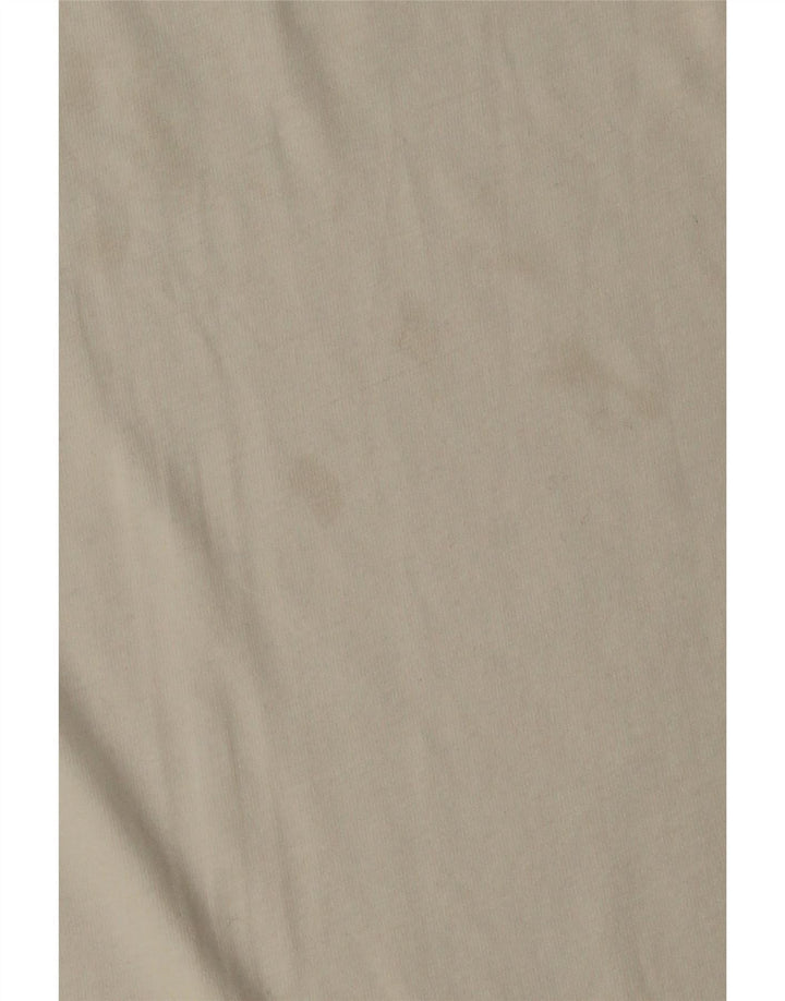 Мужская футболка NIKE большого размера из хлопка белого цвета