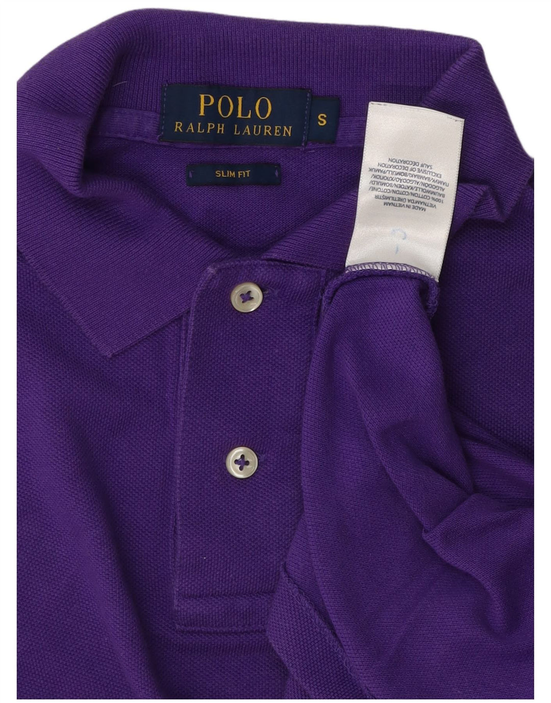 Мужская рубашка поло POLO RALPH LAUREN, маленькая фиолетовая, хлопок