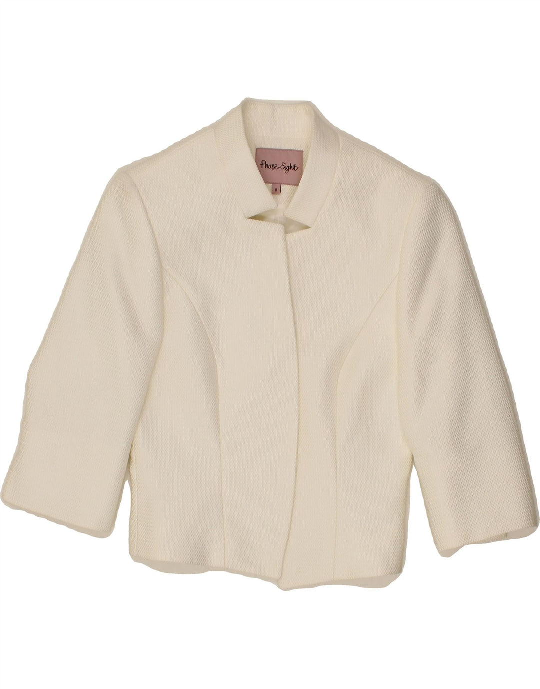 PHASE EIGHT Girls Blazer Jacket 7-8 Years White Polyester Vintage Phase Eight and Second-Hand Phase Eight from Messina Hembry 