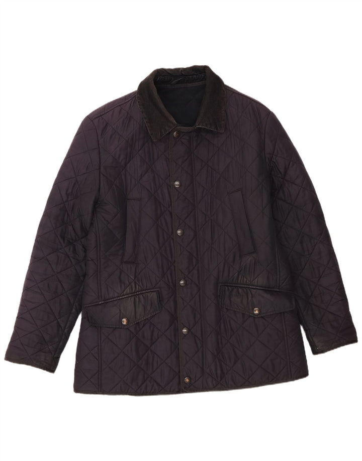 Мужская стеганая куртка Barbour UK 38 Medium Navy Blue