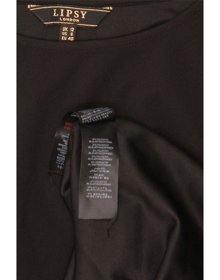 Женское облегающее платье LIPSY UK 12, средний черный полиэстер
