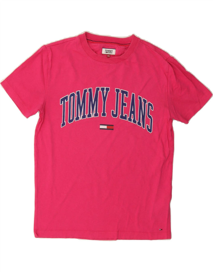 Mens Graphic T-Shirt Top 2XS Vintage Tommy Hilfiger and Second-Hand Tommy Hilfiger from Messina Hembry 