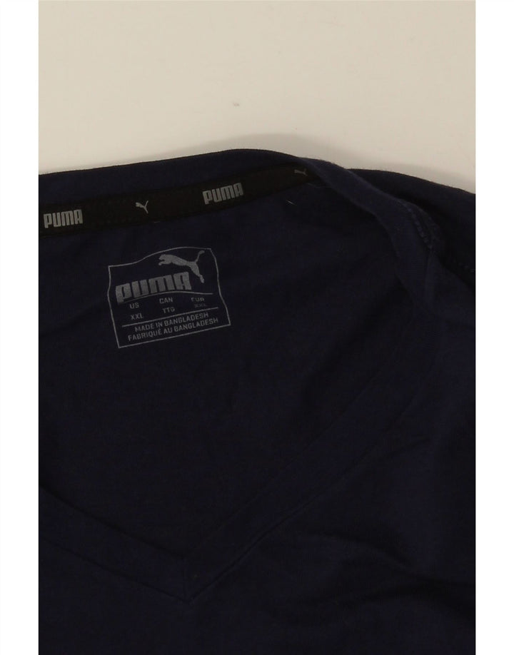 Мужская футболка PUMA Top 2XL Темно-синий