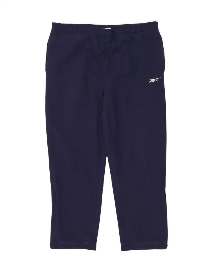 REEBOK Mens Tracksuit Trousers Medium  Navy Blue Polyester Vintage Reebok and Second-Hand Reebok from Messina Hembry 