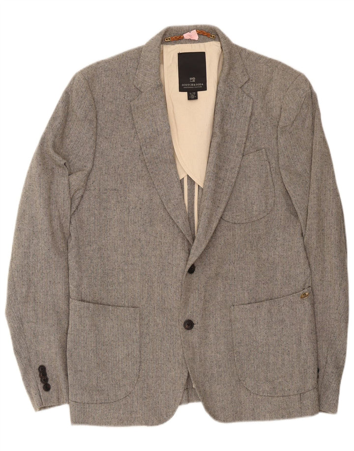 Мужской пиджак на двух пуговицах Scotch & Soda IT 50, большой серый