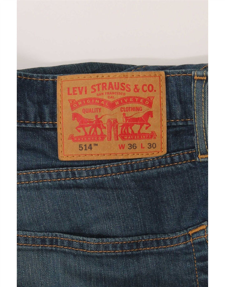 Мужские прямые джинсы Levi's 514 W36 L30 синие