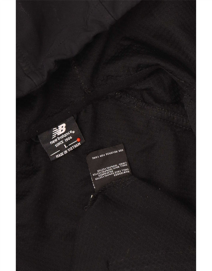 Мужской спортивный костюм New Balance с капюшоном, верхняя куртка, большой черный полиэстер