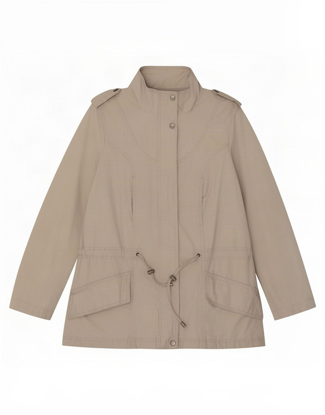 Женская куртка Zara UK 12 Medium Beige в стиле милитари